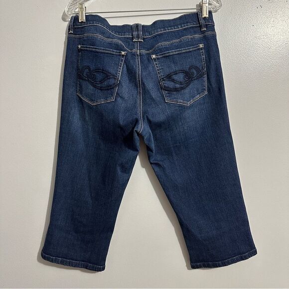 White House Black Market Jeans Crop Blanc Women's Size 10 - Picture 3 of 9